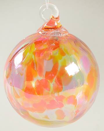 Classic Ball Ornaments Sunset Beauty Orchid - No Box