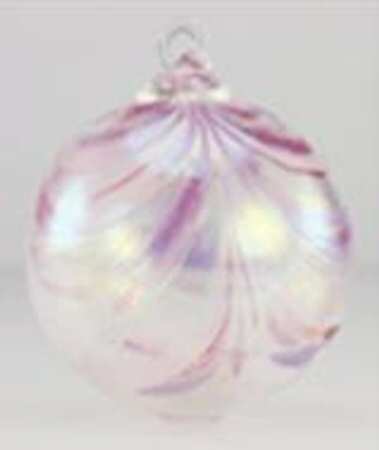Classic Ball Ornaments Pink Taffy - No Box