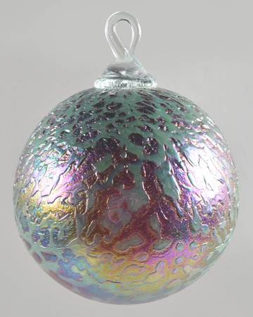 Classic Ball Ornaments Teal Carnival Splash - No Box