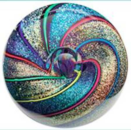 Glass Eye Studio Paperweights Rainbow Kaleidoscope - Boxed