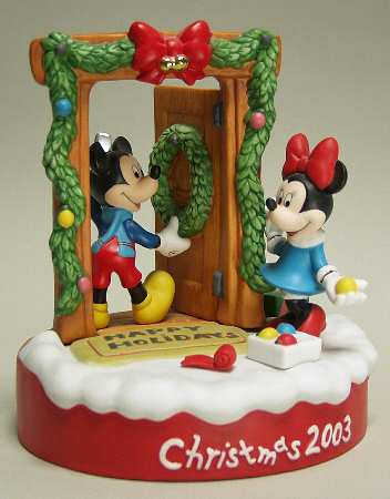 Disney Christmas Figurine Home For The Holidays-75 Years With Mick - No Box
