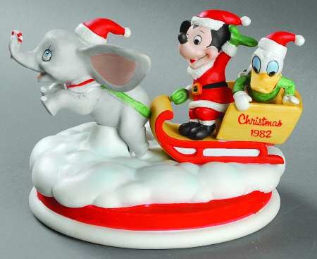 Disney Christmas Figurine Mickey, Donald & Dumbo - No Box