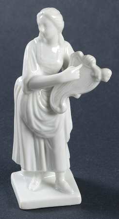 Richard Ginori Figurines Woman With Harp - No Box