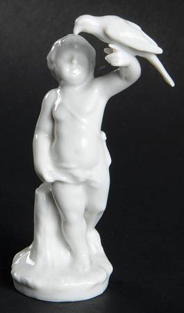 Richard Ginori Figurines Cherub With Bird-Left Arm - No Box