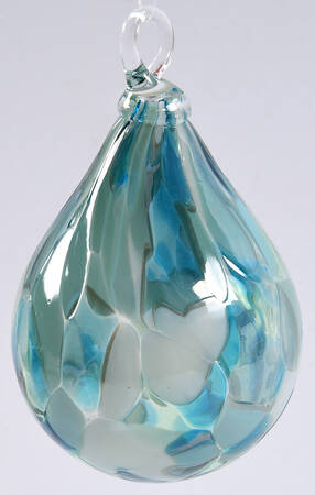 Raindrop Ornaments Sea Glass - No Box