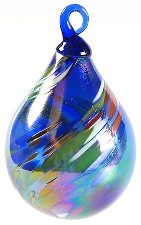 Raindrop Ornaments Blue Rainbow - No Box