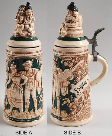 German Beer Steins Hopfen U. Malz Gott Erhalts - No Box