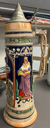 German Beer Steins Knights And Ladies - No Box