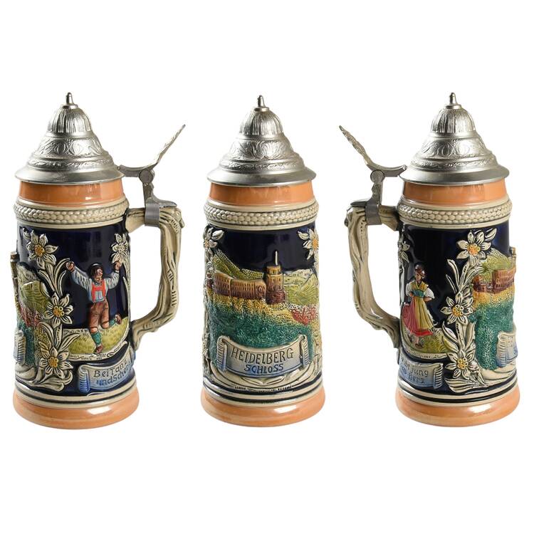 German Beer Steins Heidelberg Schloss - No Box