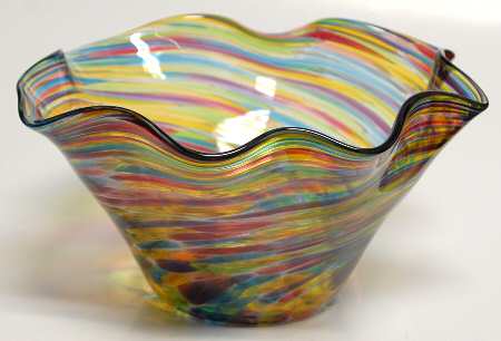 Glass Eye Studios Giftware Rainbow Garden Floppy Bowl - Boxed
