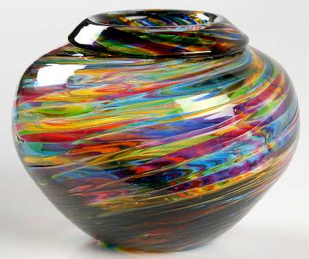 Glass Eye Studios Giftware Fauna Vase Rainbow - Boxed
