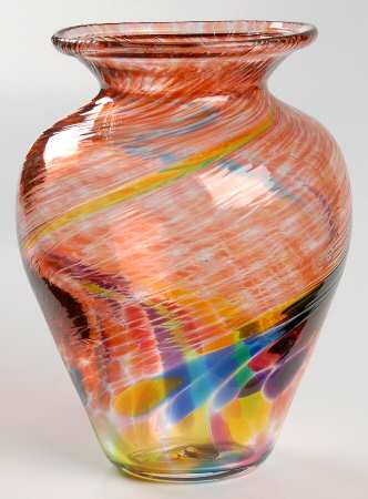 Glass Eye Studios Giftware Flora Vase Sunrise - Boxed