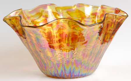 Glass Eye Studios Giftware Gold N Glow Floppy Bowl - Boxed