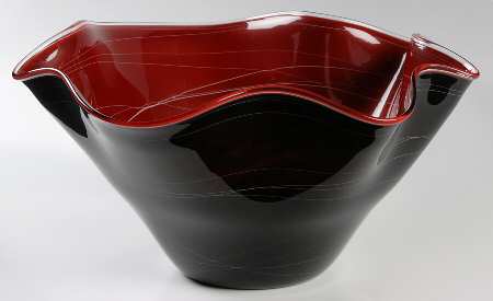 Glass Eye Studios Giftware Fire Dancer-Catalina Bowl - Boxed