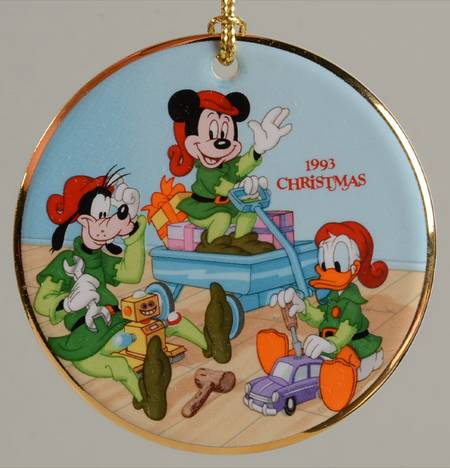 Disney Annual Ornaments-Flat Santa's Workshop - Boxed