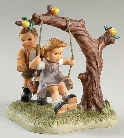 Berta Hummel Figurines Just A Swinging - Boxed