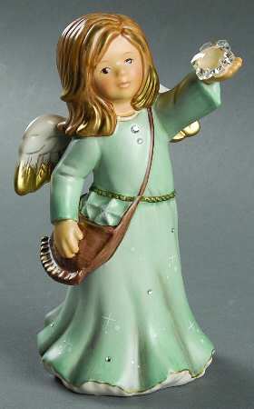 Annual Angel #2 Angel With Snowflake - Boxed