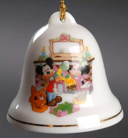 Disney Christmas Bell Mickey, Minnie, Pluto - No Box