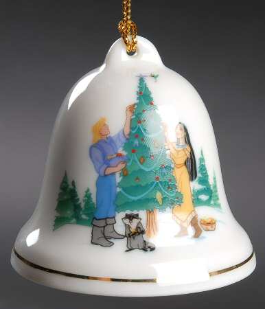 Disney Christmas Bell Pocahontas And John Smith - No Box