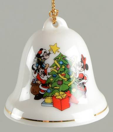 Disney Christmas Bell Mickey And Minnie Decorating Tree - No Box