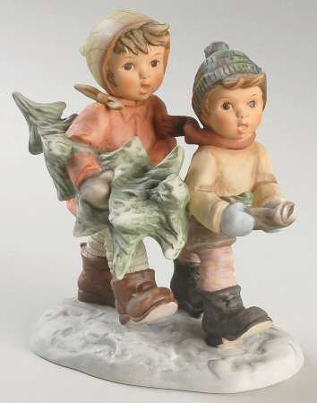 Seasons Greetings-Berta Hummel Tree Trimming Time - No Box