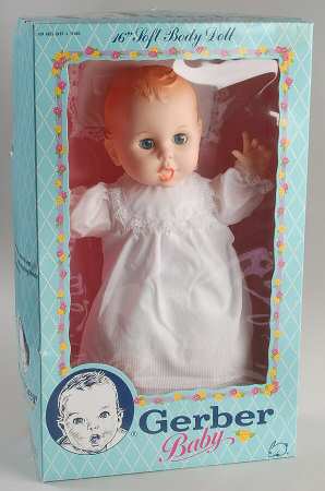 Gerber Doll Baby White Dress - Boxed