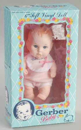 Gerber Doll Baby Girl-White Bib - Boxed