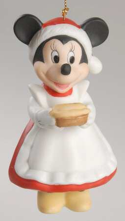Disney Porcelain Treasures Minnie With Pie - Boxed