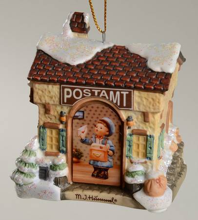 M I Hummel Bavarian Village Christmas Mail - No Box