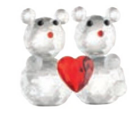 Figurines Love Heart Teddy Bears - Boxed