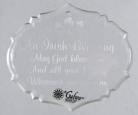 Christmas Hanging Ornaments Irish Blessing - No Box