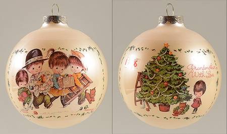 Moppets Christmas Ornaments To Grandmother With Love - Boxed