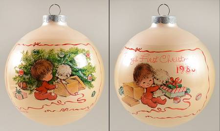 Moppets Christmas Ornaments Baby's First Christmas - Boxed