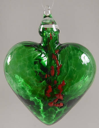 Heart Ornaments Mistletoe - No Box