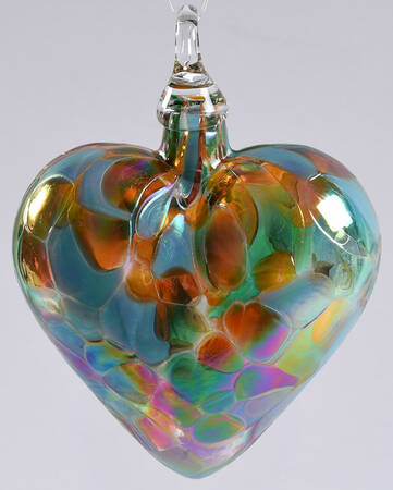 Heart Ornaments Winter Sunset - No Box