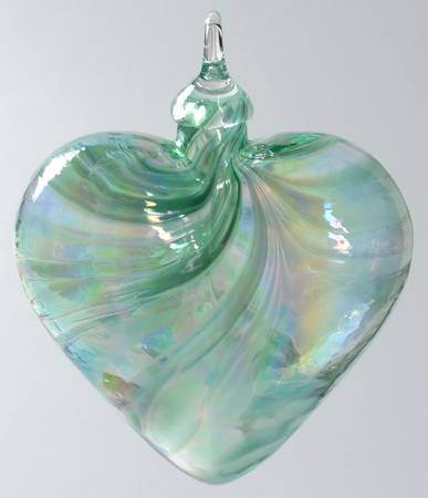 Heart Ornaments Jade Mosaic Heart - No Box