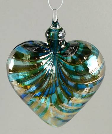 Heart Ornaments Marina Blue - No Box