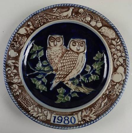 Bavarian Forest Series Owls-Plate - With Box