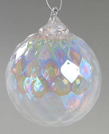 Birthstone Ornaments June- Pearl Snow - Boxed