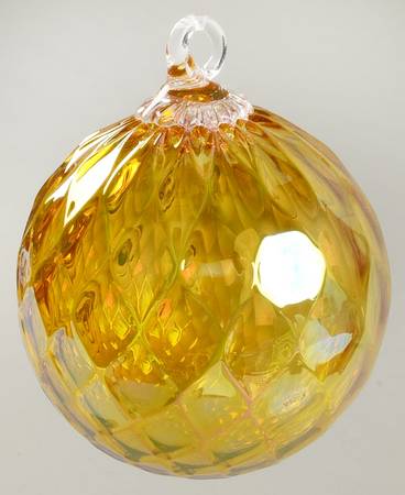 Birthstone Ornaments November-Citrine Diamond Facet - Boxed