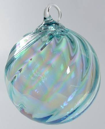 Birthstone Ornaments March-Aquamarine - No Box