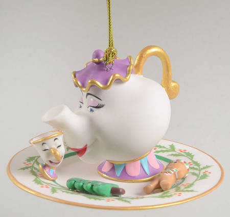Disney President's Edition-Porcelain Mrs Potts & Chip-Beauty & The Beast - Boxed