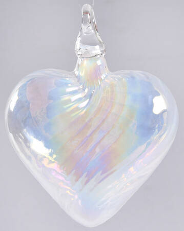 Birthstone Heart Ornaments June-Pearl - Boxed