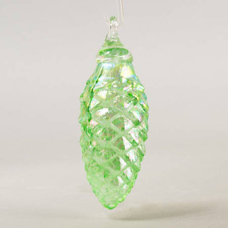 Pinecone Ornaments Holly Green Luster - No Box