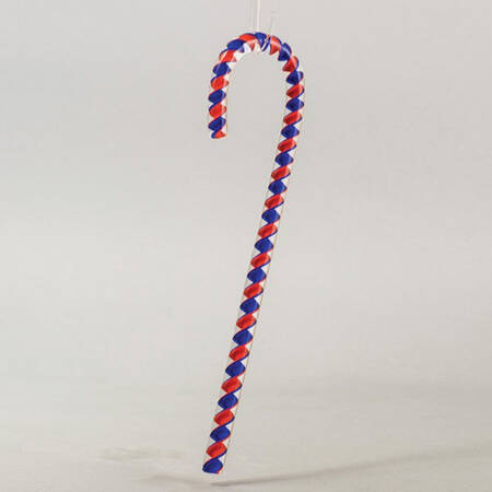 Vintage Candy Cane Ornaments Red & Blue - No Box