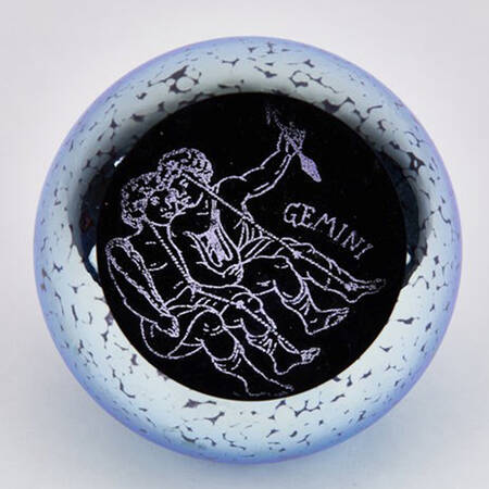 Zodiac  Paperweights Gemini (May 21-Jun 20) - No Box