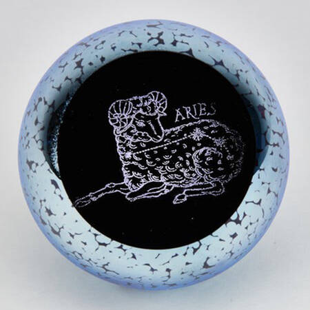 Zodiac  Paperweights Aries (Mar 21-Apr 19) - No Box