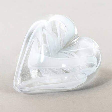 Heart Paperweights White - No Box