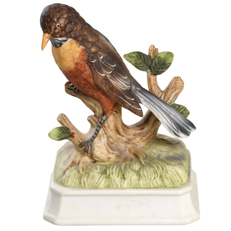 Bird Music Boxes Robin-Square Base - No Box