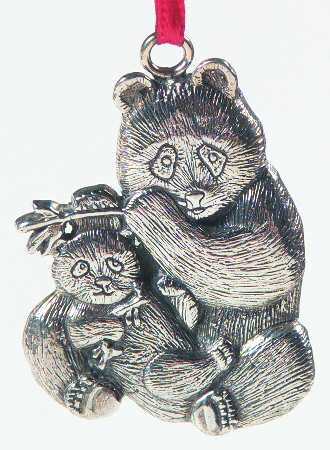 Hand & Hammer Christmas Ornament Pandas - Boxed